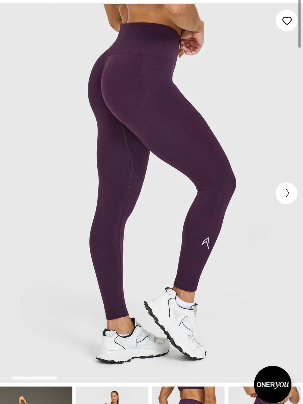 Oner Active BlackBerry Purple Effortless Seamless Leggings Large